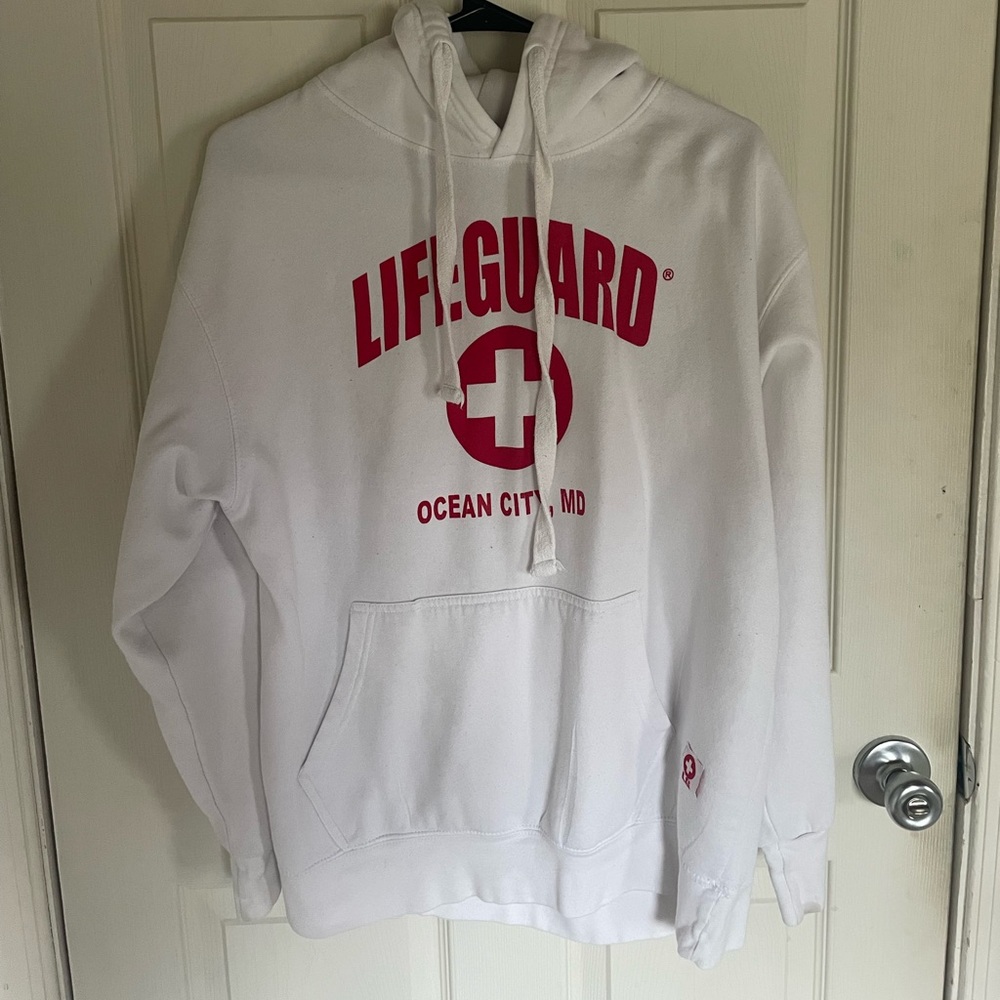 Ocean City Lifeguard Hoodie Size Large